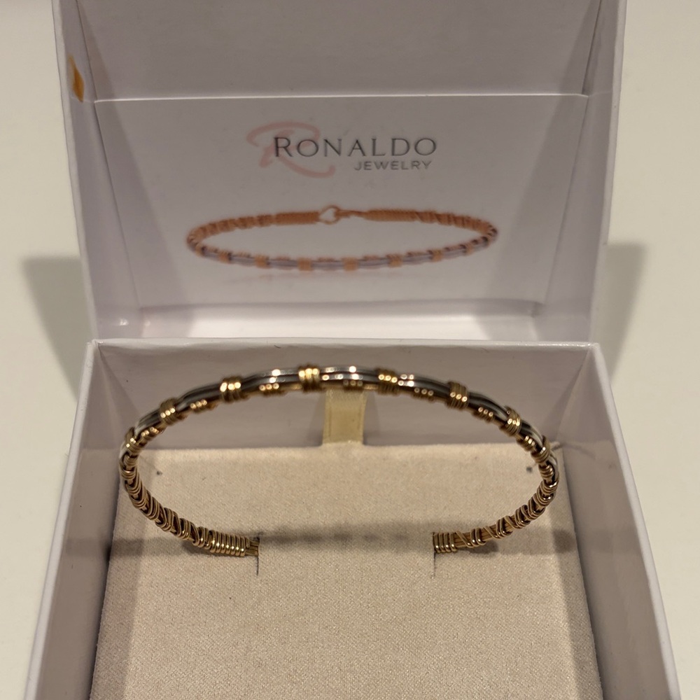 Ronaldo Jewelry Gold and Silver Bracelet